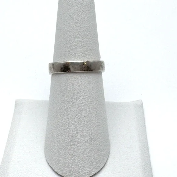 Vintage 1960-70 Sterling Silver Yellow Stone Ring Sz 6.75 Retro Ornate Metalwork - Picture 4 of 11